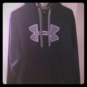 Under Armour Hoodie - Navy Blue XL Loose Fit